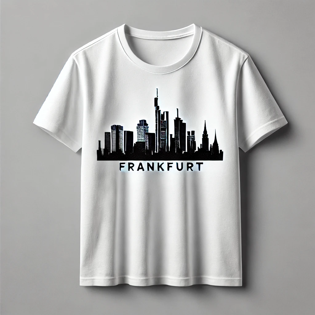 SkylineStyle“ Frankfurt T-Shirt – Urbaner Look mit Heimatgefühl